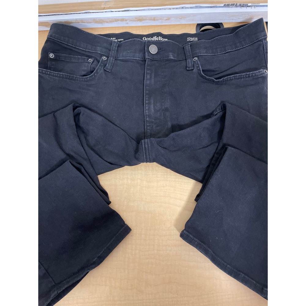 Goodfellow & Co Mens Athletic Fit Total Flex Jeans Black 38x30